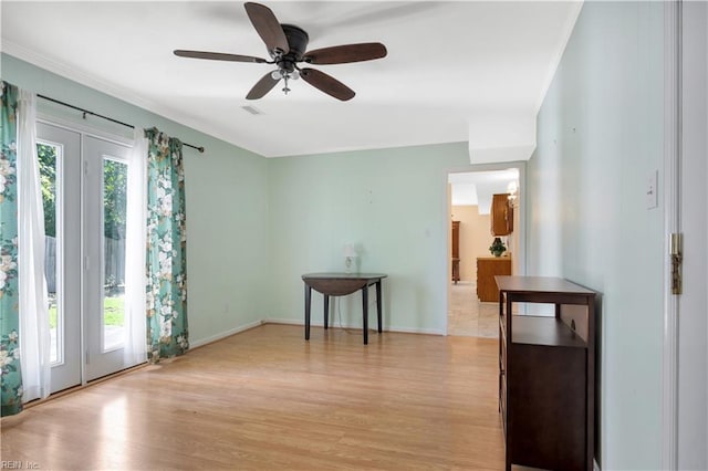 106 Deep Water Cv, Newport News, VA 23606 - spare room with light wood-style flooring and a ceiling fan