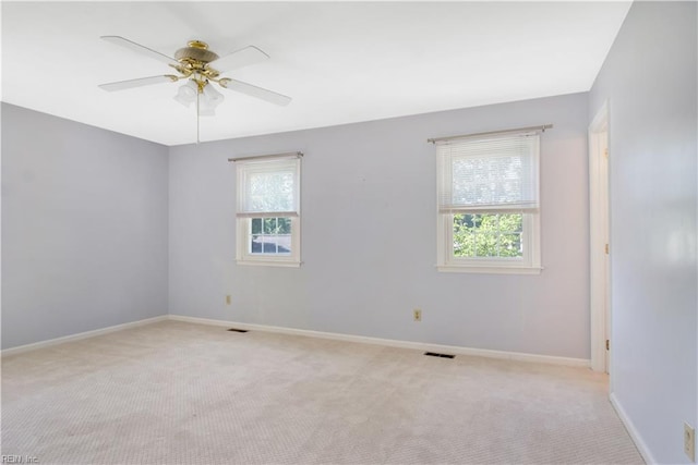 106 Deep Water Cv, Newport News, VA 23606 - empty room with light carpet and ceiling fan