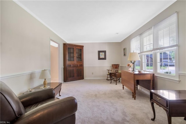 106 Deep Water Cv, Newport News, VA 23606 - home office with carpet floors and crown molding