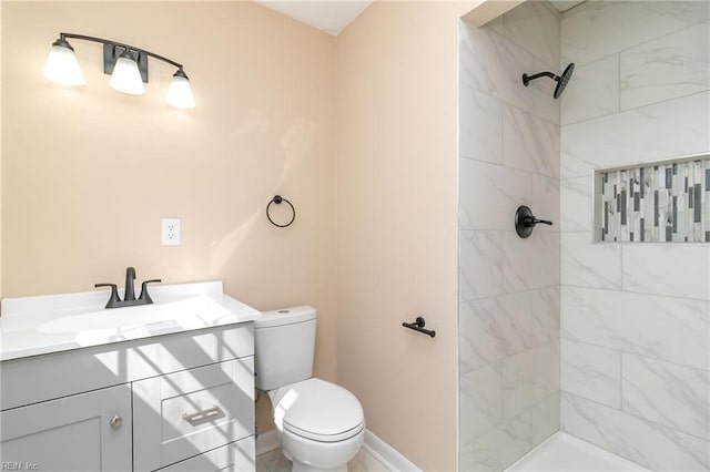 3205 Moat Ln, Chesapeake, VA 23325 - bathroom featuring vanity and tiled shower