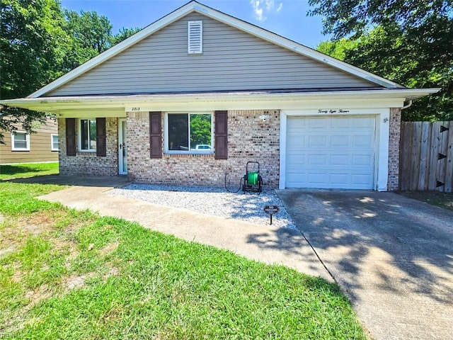 2813 Squire Ct, Chesapeake, VA 23323 - view of front of property featuring brick siding, driveway, and a garage