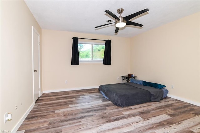 2813 Squire Ct, Chesapeake, VA 23323 - unfurnished bedroom featuring wood finished floors and a ceiling fan