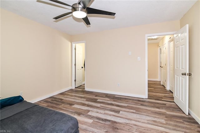 2813 Squire Ct, Chesapeake, VA 23323 - bedroom with wood finished floors and ceiling fan