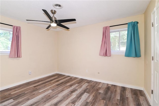2813 Squire Ct, Chesapeake, VA 23323 - empty room with wood finished floors and ceiling fan