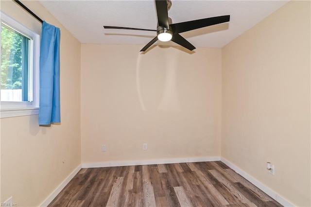 2813 Squire Ct, Chesapeake, VA 23323 - unfurnished room featuring a ceiling fan and wood finished floors