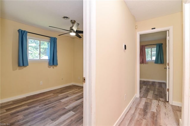 2813 Squire Ct, Chesapeake, VA 23323 - corridor featuring wood finished floors and plenty of natural light