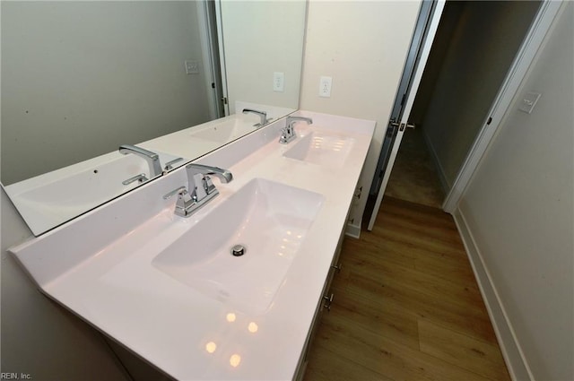 1604 Redwing Arch, Chesapeake, VA 23323 - bathroom with double vanity and wood finished floors