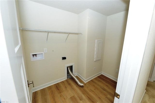 1604 Redwing Arch, Chesapeake, VA 23323 - laundry room with electric dryer hookup, washer hookup, light wood finished floors, and electric panel