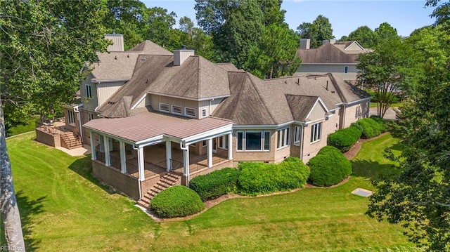 308 Rivers Edge, Williamsburg, VA 23185 - aerial view of property and surrounding area featuring a tree filled landscape
