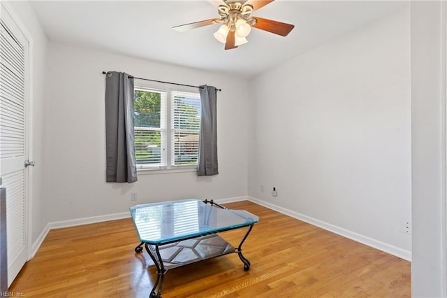 2805 Point Ct, Chesapeake, VA 23321 - spare room with light wood-type flooring and a ceiling fan