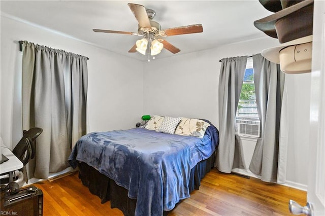 2805 Point Ct, Chesapeake, VA 23321 - bedroom featuring wood finished floors and ceiling fan