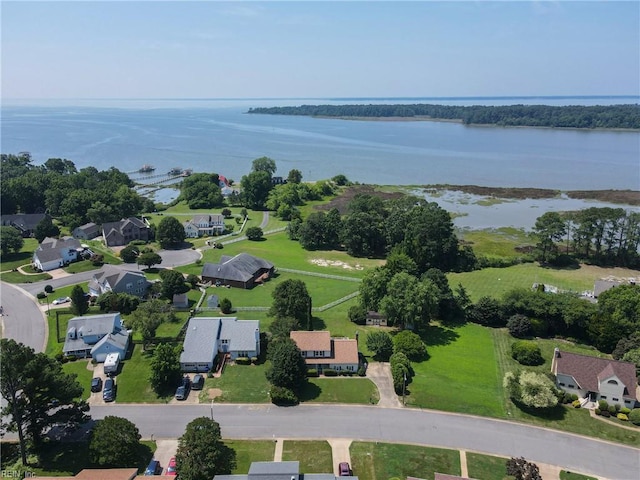 60 Dillwyn Dr, Newport News, VA 23602 - aerial view of residential area with a large body of water