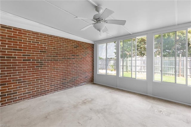 600 Whitechapel Dr, Virginia Beach, VA 23455 - unfurnished sunroom featuring ceiling fan