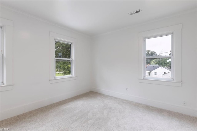 1507 Todds Ln, Hampton, VA 23666 - unfurnished room featuring light carpet and crown molding