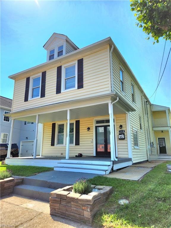 110 S Willard Ave, Hampton, VA 23663 - view of front of property with a porch