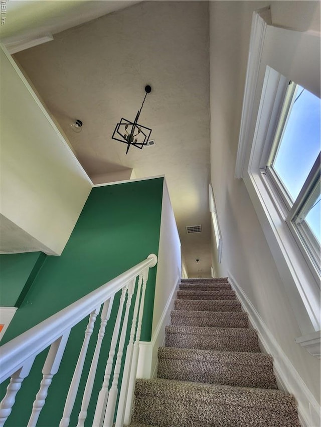 110 S Willard Ave, Hampton, VA 23663 - staircase featuring baseboards