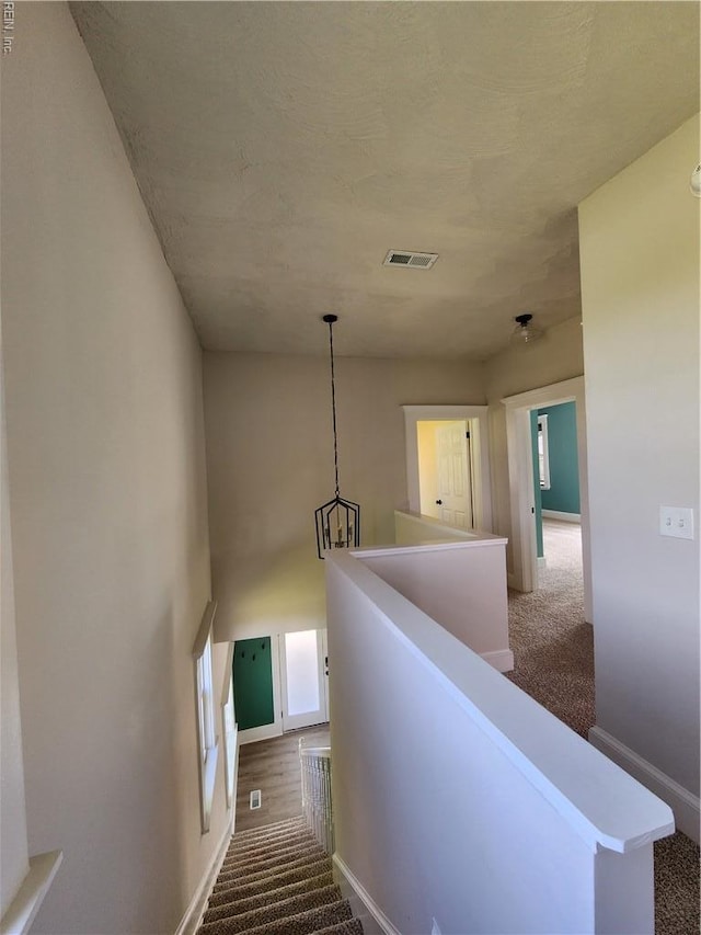 110 S Willard Ave, Hampton, VA 23663 - stairs featuring carpet flooring and baseboards