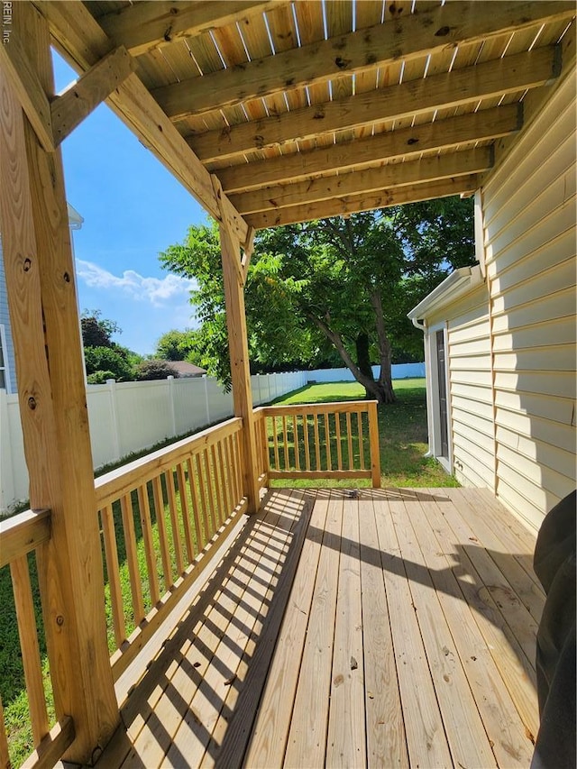 110 S Willard Ave, Hampton, VA 23663 - view of wooden deck