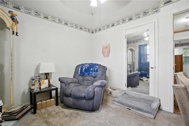 236 Haledon Rd, Chesapeake, VA 23320 - living area featuring carpet and a ceiling fan