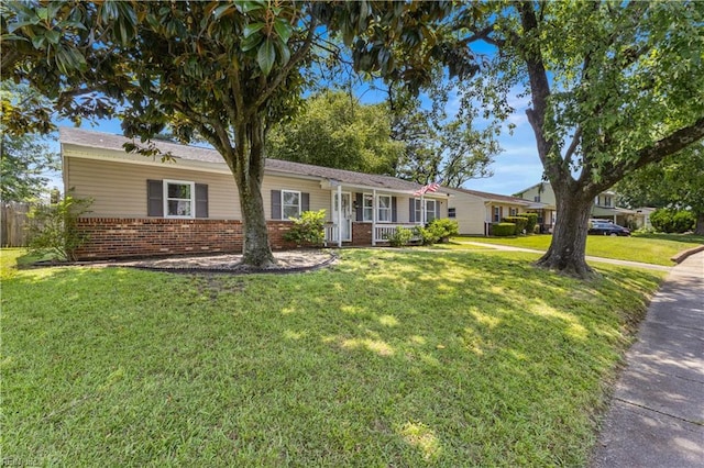 3009 Aaron Dr, Chesapeake, VA 23323 - single story home featuring brick siding and covered porch