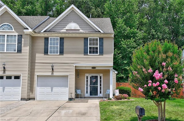1212 Gunn Hall Dr, Virginia Beach, VA 23454 - view of front of property with driveway, a shingled roof, and a garage