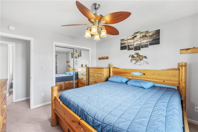 1536 Eagleton Ln, Virginia Beach, VA 23455 - bedroom with a closet, carpet flooring, and a ceiling fan