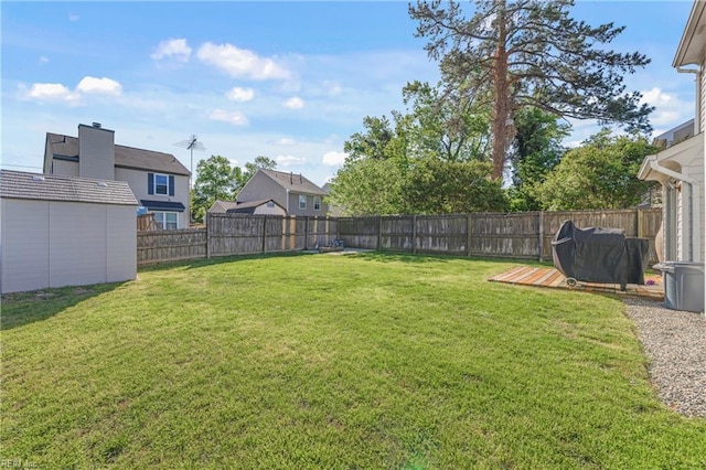 1536 Eagleton Ln, Virginia Beach, VA 23455 - fenced backyard featuring a storage unit