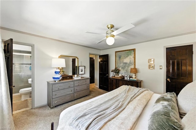 4704 Haygood Point Rd, Virginia Beach, VA 23455 - bedroom featuring light carpet, ensuite bathroom, and ceiling fan
