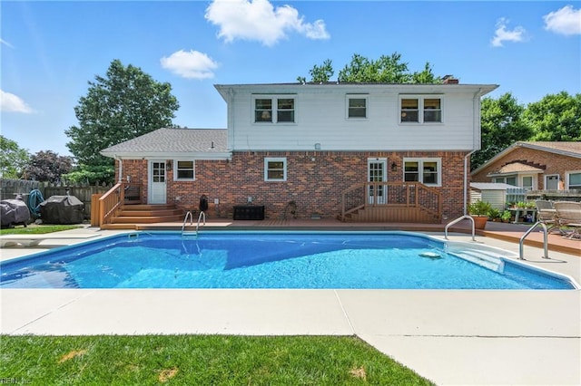 4704 Haygood Point Rd, Virginia Beach, VA 23455 - view of swimming pool with a wooden deck and a patio