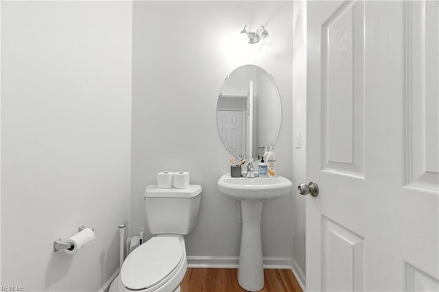 622 Jessica Cir Unit 21, Newport News, VA 23606 - bathroom featuring toilet and wood finished floors