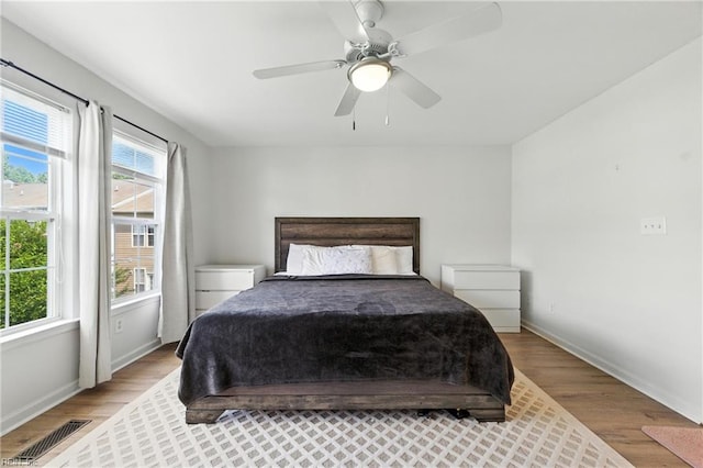 622 Jessica Cir Unit 21, Newport News, VA 23606 - bedroom featuring wood finished floors and a ceiling fan