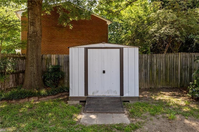 4715 Donelson Rd, Virginia Beach, VA 23455 - view of shed featuring a fenced backyard