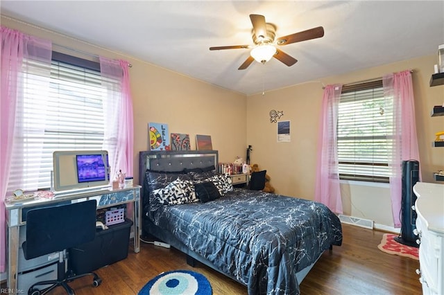 503 Carters Grove Ct, Hampton, VA 23663 - bedroom featuring wood finished floors and ceiling fan
