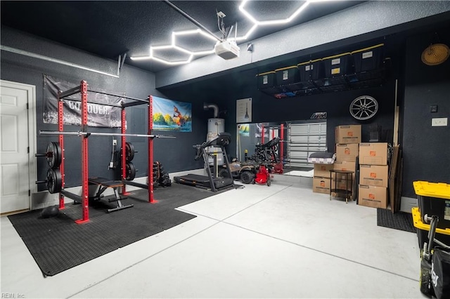 1665 Teton Ct, Chesapeake, VA 23320 - garage with a garage door opener and gas water heater