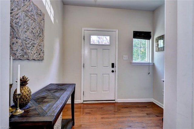3472 Westham Ln, Toano, VA 23168 - foyer with wood finished floors and baseboards