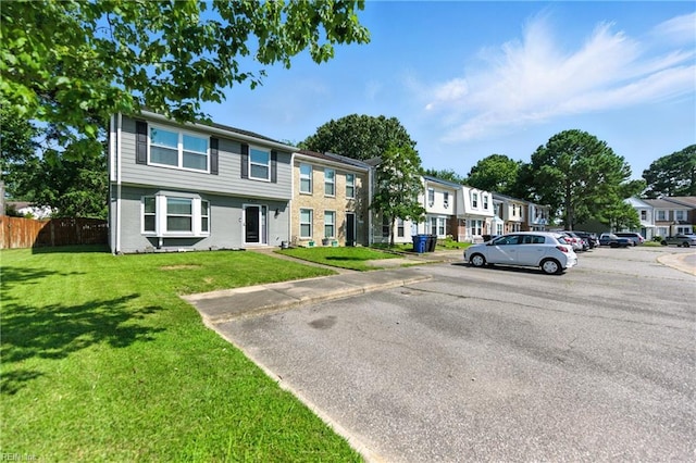 3725 Kingsmill Walk, Virginia Beach, VA 23452 - view of front facade with a residential view and uncovered parking