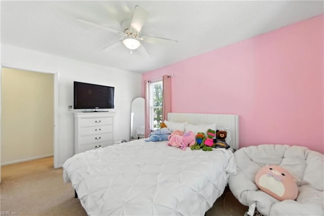 3725 Kingsmill Walk, Virginia Beach, VA 23452 - bedroom featuring light colored carpet and a ceiling fan