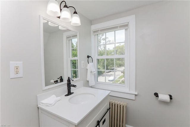 308 River Rd, Newport News, VA 23601 - bathroom featuring radiator, plenty of natural light, and vanity