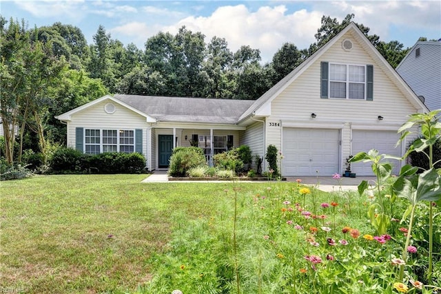 3284 Reades Way, Williamsburg, VA 23185 - view of front facade with a front lawn and an attached garage