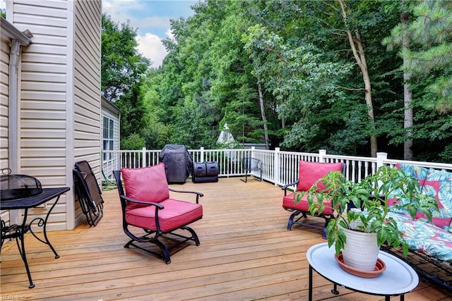 3284 Reades Way, Williamsburg, VA 23185 - wooden deck featuring grilling area