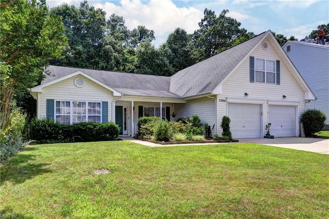 3284 Reades Way, Williamsburg, VA 23185 - traditional-style home with driveway, a front lawn, and a garage