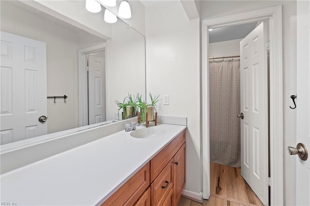 701 Hecate Dr, Virginia Beach, VA 23454 - bathroom with vanity and wood finished floors