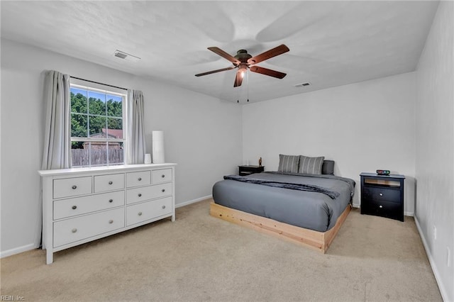 3414 Winterhawk Ct, Chesapeake, VA 23323 - bedroom featuring light carpet and ceiling fan