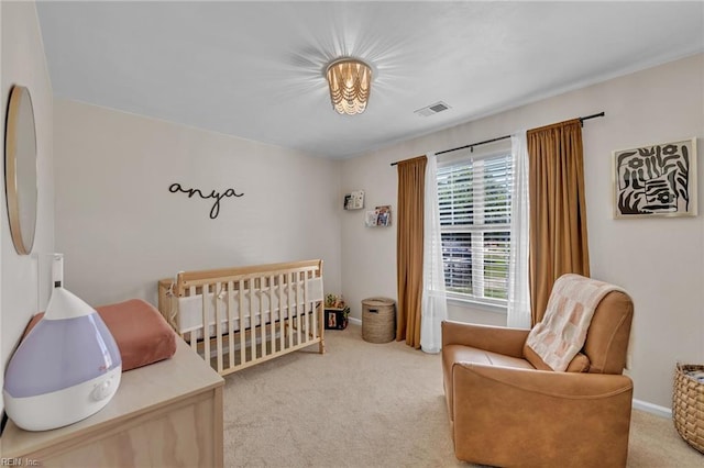 3414 Winterhawk Ct, Chesapeake, VA 23323 - bedroom featuring light colored carpet and a crib