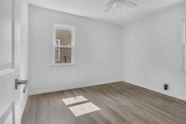 11 Alpine St, Newport News, VA 23606 - spare room featuring wood finished floors and a ceiling fan