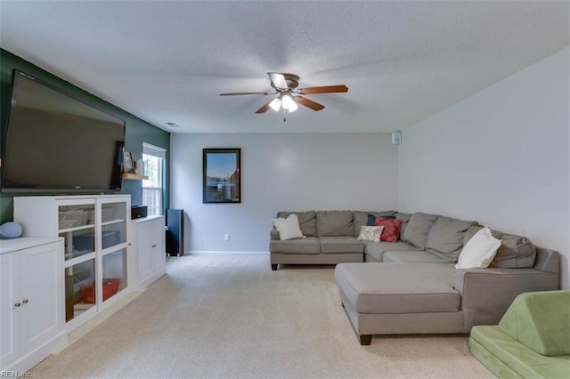 408 Lodge Cv, Chesapeake, VA 23323 - living area featuring ceiling fan and light carpet
