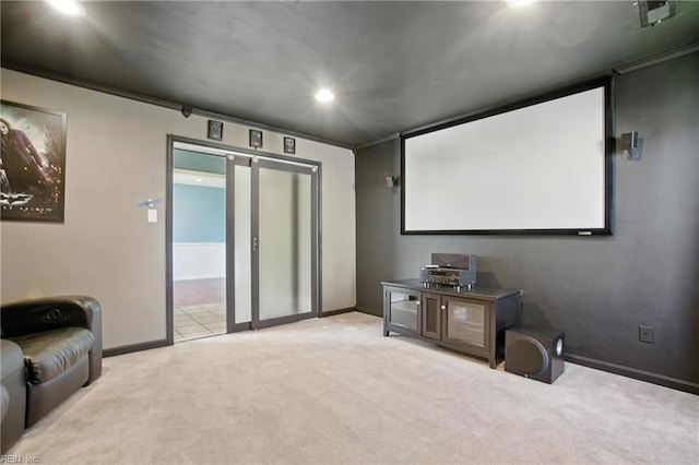 1220 Brahms Dr, Virginia Beach, VA 23454 - cinema room with carpet floors and recessed lighting