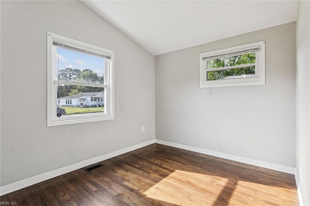 149 Ransone St, Hampton, VA 23669 - unfurnished room with vaulted ceiling and wood finished floors