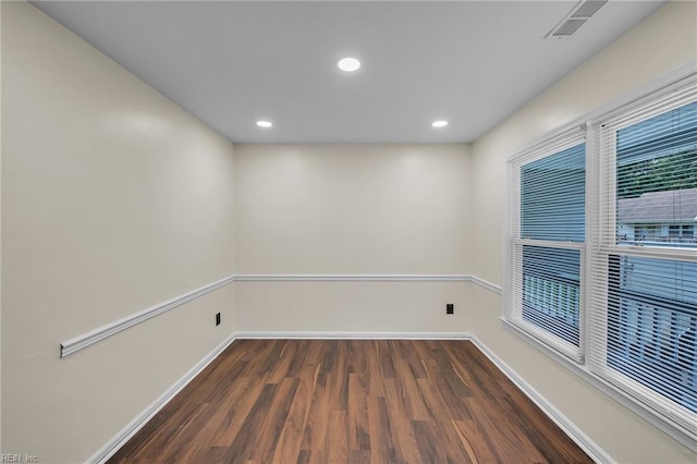 2416 Broadnax Cir, Chesapeake, VA 23323 - spare room with plenty of natural light, wood finished floors, and recessed lighting