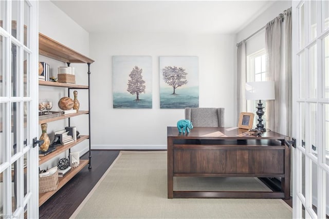 1517 Bogue St, Chesapeake, VA 23322 - home office featuring wood finished floors and french doors